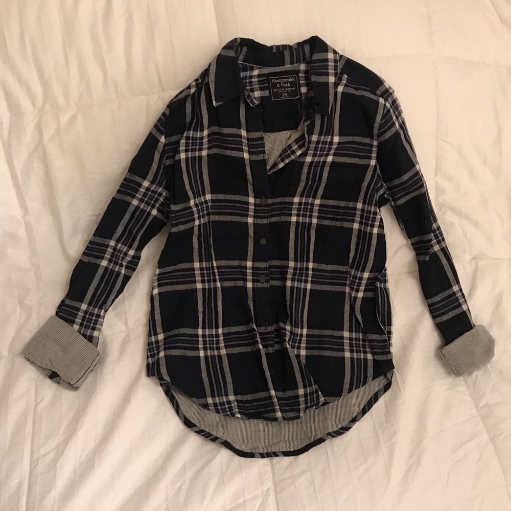 abercrombie & fitch button down flannel